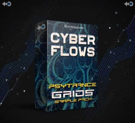 Sonicspore CYBER FLOWS Psytrance Grids WAV MiDi